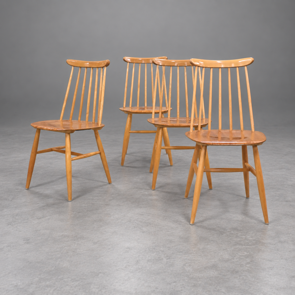 Ilmari Tapiovaara, stolar, 4st, "Fanett", Edsbyverken, 1950/60-tal.