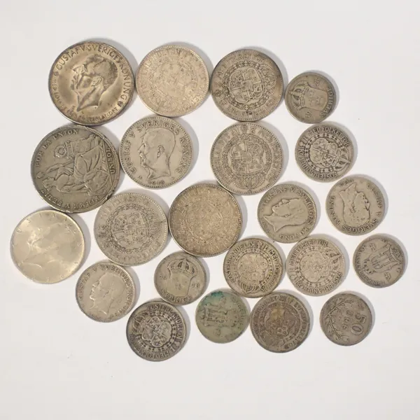 Mynt, silver, 60% och 80%.