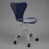 Arne Jacobsen, skrivbordsstol, "Sjuan", Fritz Hansen, Danmark. 