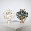 Kandelabrar, 2st, "Livets träd", keramik och gips, Mexico.