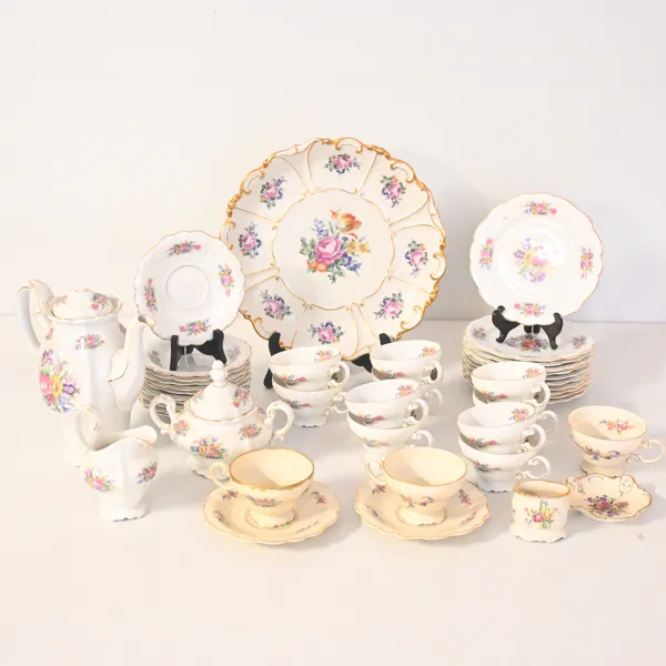 Kaffeservis, 43 delar, "Pompadour", porslin, Rosenthal, Tyskland.