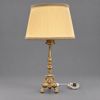 Bordslampa, mässing, barockstil, 1900-talets första hälft.
