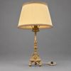 Bordslampa, mässing, barockstil, 1900-talets första hälft.