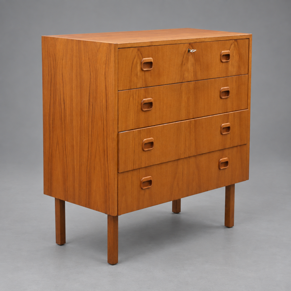 Byrå, teak, 1960-tal.