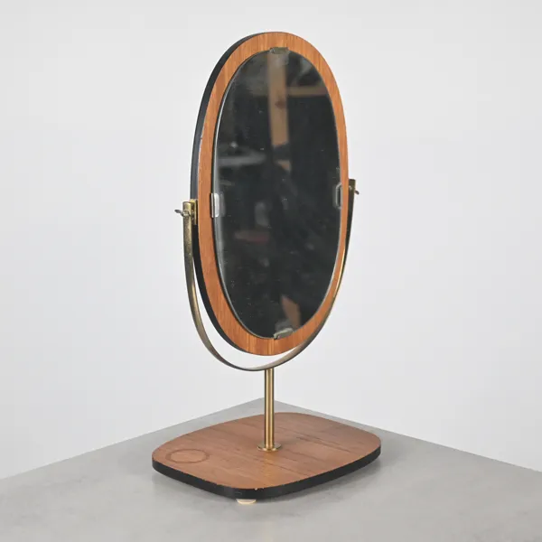 Bordsspegel, teak, 1960-tal.