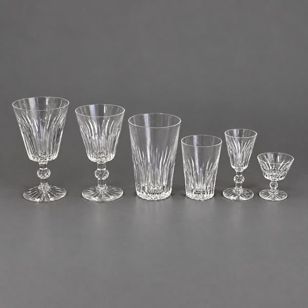 Fritz Kallenberg, glasservis, 49 delar, "Pyramid", Boda.