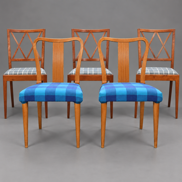 Stolar, 2+3st, björk, 1930/40-tal.