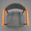 Karmstol, teak, 1960-tal.