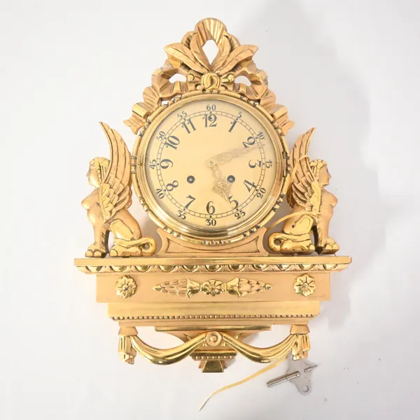 Väggpendyl, empirestil, 1900-talets mitt.