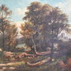 Okänd konstnär, skogslandskap, olja på duk, 1800-tal.