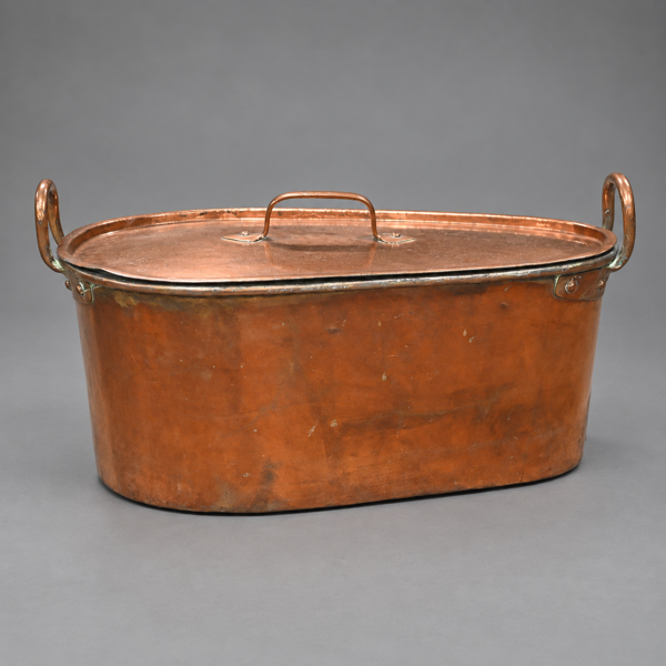 Fiskgryta, koppar, 1800-tal.