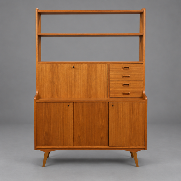 Bokhylla, teak, 1950/60-tal.