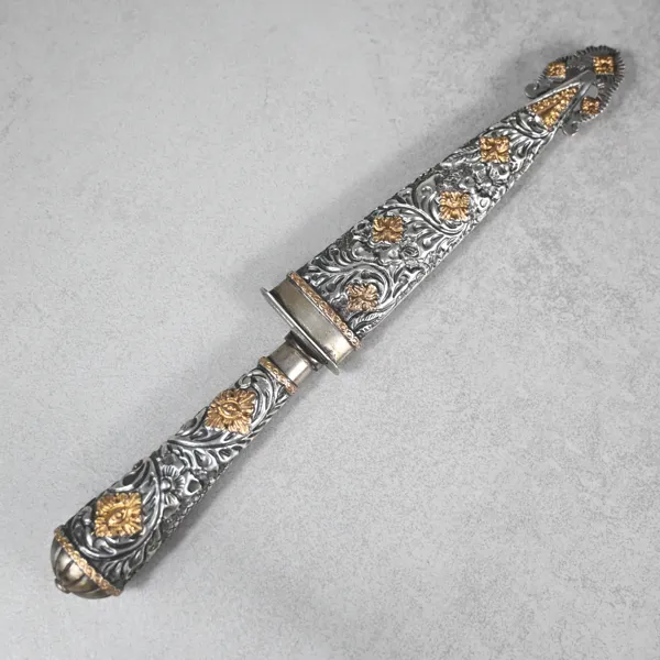 Jaktkniv, silver, Gaucho, Argentina, omkring år 1900.