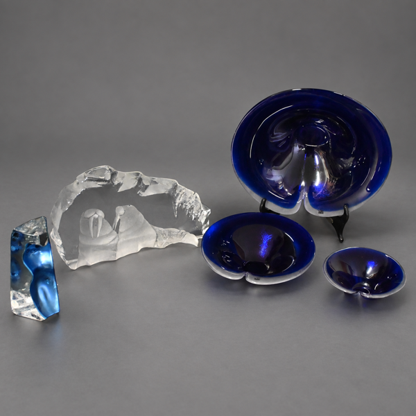 Glas, 5 delar, Mats Jonasson & Renate Stock Paulsson.