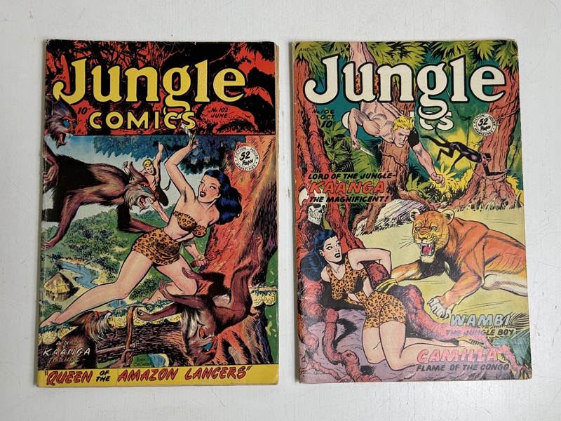 Jungle Comics, äldre amerikanska serietidningar 1948 