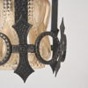 Taklampa, smide och formpressat glas, 1960/70-tal.