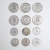 Mynt, 12st, 1kr & 2kr, Oscar II, 80%.