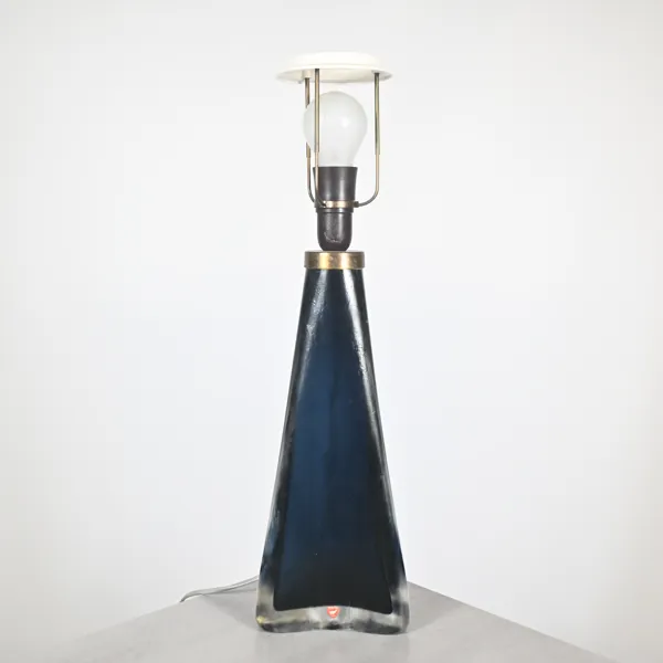 Carl Fagerlund, bordslampa, glas, Orrefors.