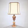 Bordslampa, alabaster, 1900-talets andra hälft.