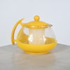 Kaffeservis, 11 delar, glas och plast, 1970-tal.