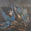 Brita Molin (1919-2008) "Egeiskt minne", färgetsning, signerad.