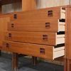 Bokhylla, tre sektioner, teak, 1960-tal.