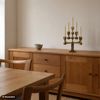 Kandelaber, mässing, Gusum, 1900-talets andra hälft.