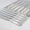 Knivar, 12st, silver, Chippandale-stil, 1952.