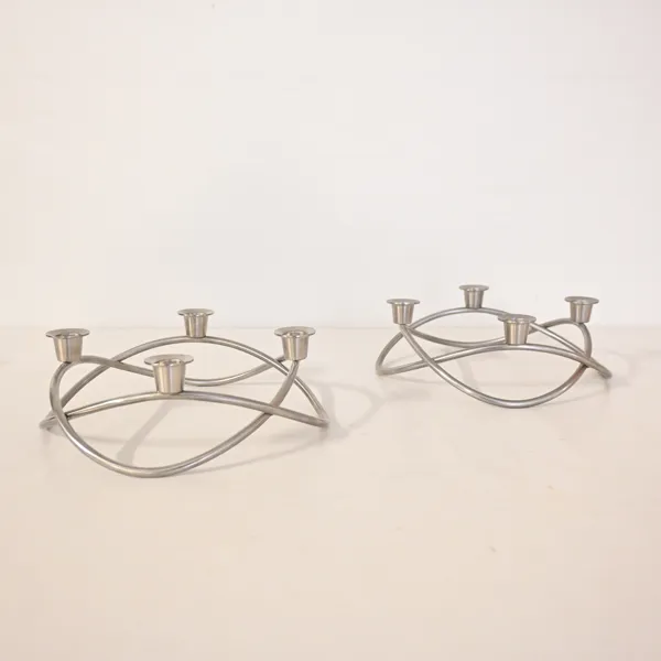 Maria Berntsen, kandelabrar, 2st, "Season", Georg Jensen, Danmark.
