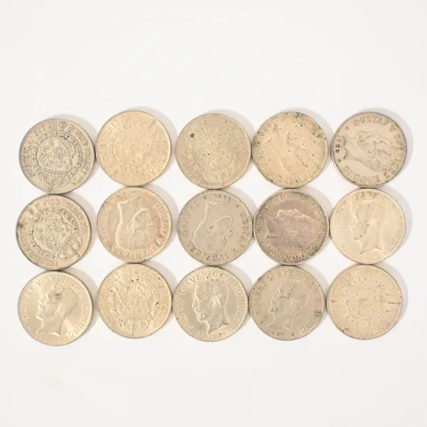 Mynt, 15st, silver, 80%.