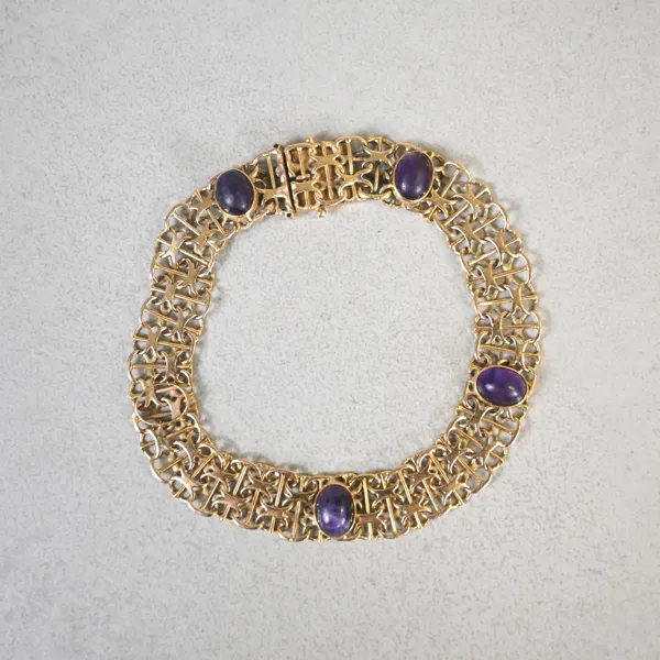 Armband, X-länk, 18k guld, 1970.
