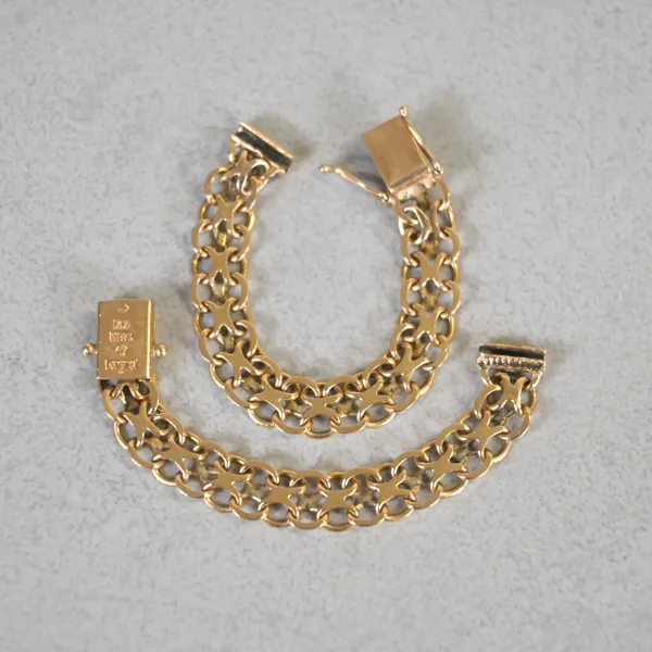 Klockarmband, X-länk, 18k guld, 1966.