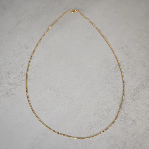 Halsband, pansarlänk, 18k guld.