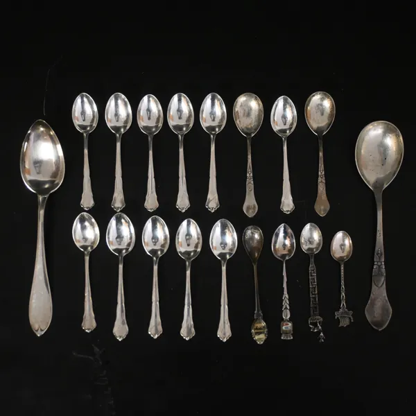 Parti skedar, silver, 1900-tal.