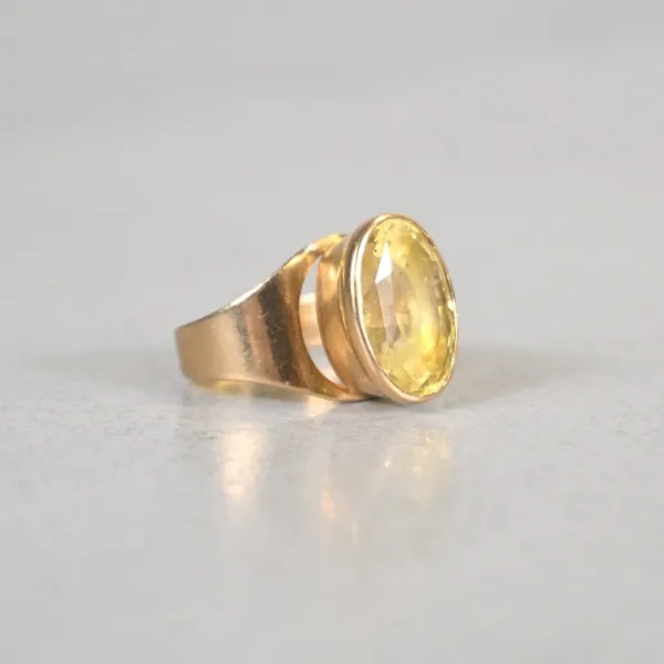 Ring, 18k guld med citrin, 1952.