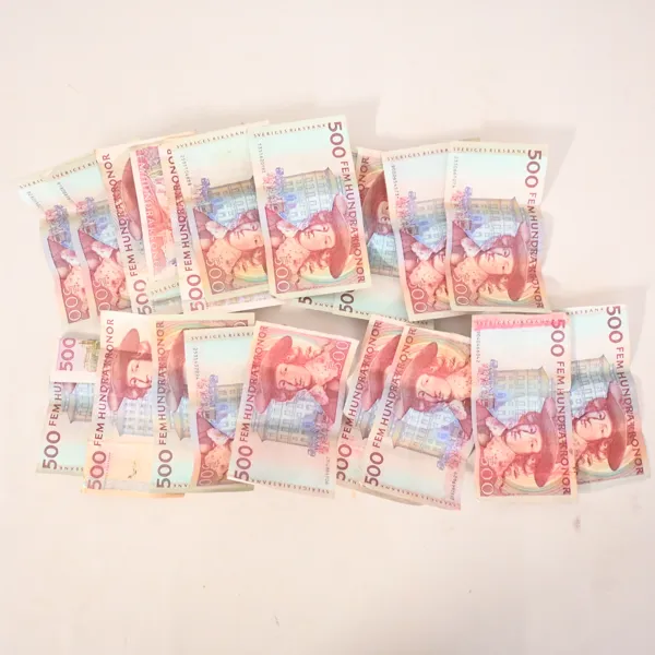 Sedlar, Sverige, nominellt värde 10 000kr.
