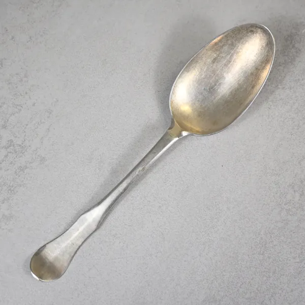 Sked, silver, fiolmodell, åldermansranka, 1700-tal.