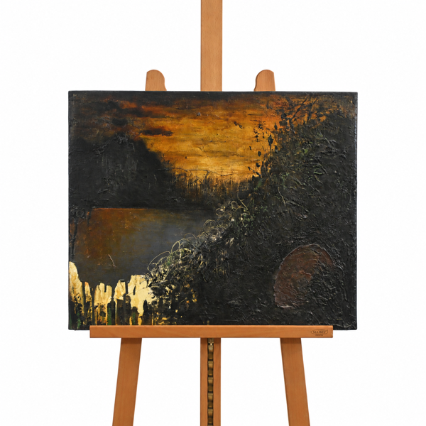 Johan Pettersson (f. 1957) "I skogen", olja på duk, signerad, 1992