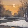 Tavlor, 6st, olja på duk/pannå, 1900-tal.