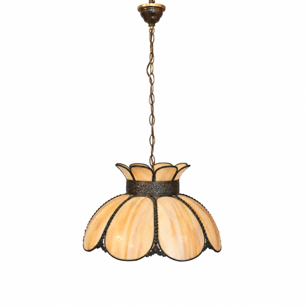 Taklampa, tiffany-stil, 1900-talets första hälft.