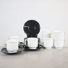Tapio Wirkkala, koppar med fat, 8st, "Variation", Rosenthal.