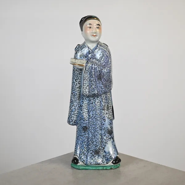 Figurin, porslin, Kina, sen Qingdynastin.