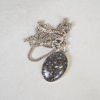 Halsband, hänge i porfyr, silver, 1900-tal.