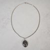 Halsband, hänge i porfyr, silver, 1900-tal.