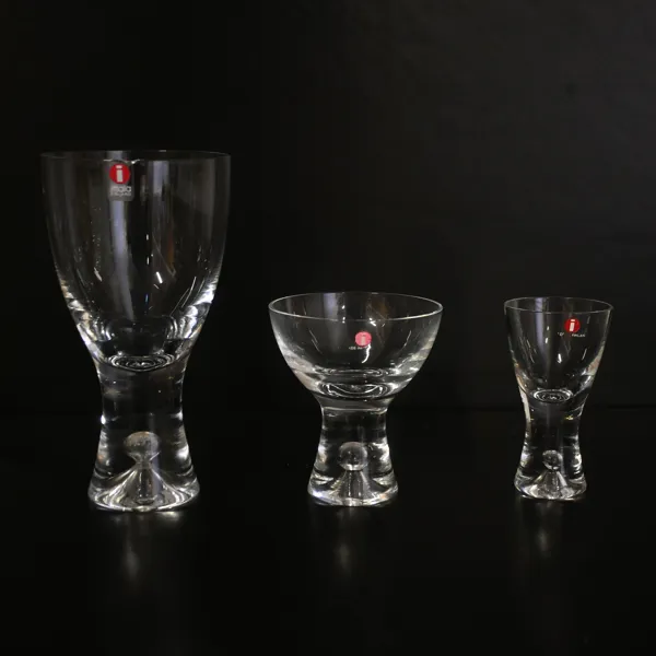Tapio Wirkkala, glasservisdelar, 31st, "Tapio", Iittala.