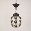 Taklampa, glas och smide, 1900-talets mitt. 