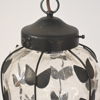 Taklampa, glas och smide, 1900-talets mitt. 