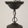 Taklampa, glas och smide, 1900-talets mitt. 