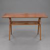 Soffbord med tidningshylla, teak, 1950/60-tal.