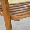 Soffbord med tidningshylla, teak, 1950/60-tal.